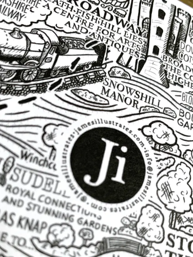 Cotswolds greetings card
