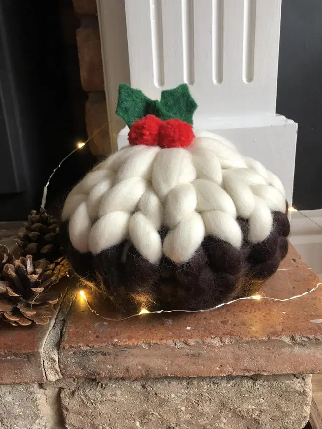 Chunky Knitted Christmas Pudding