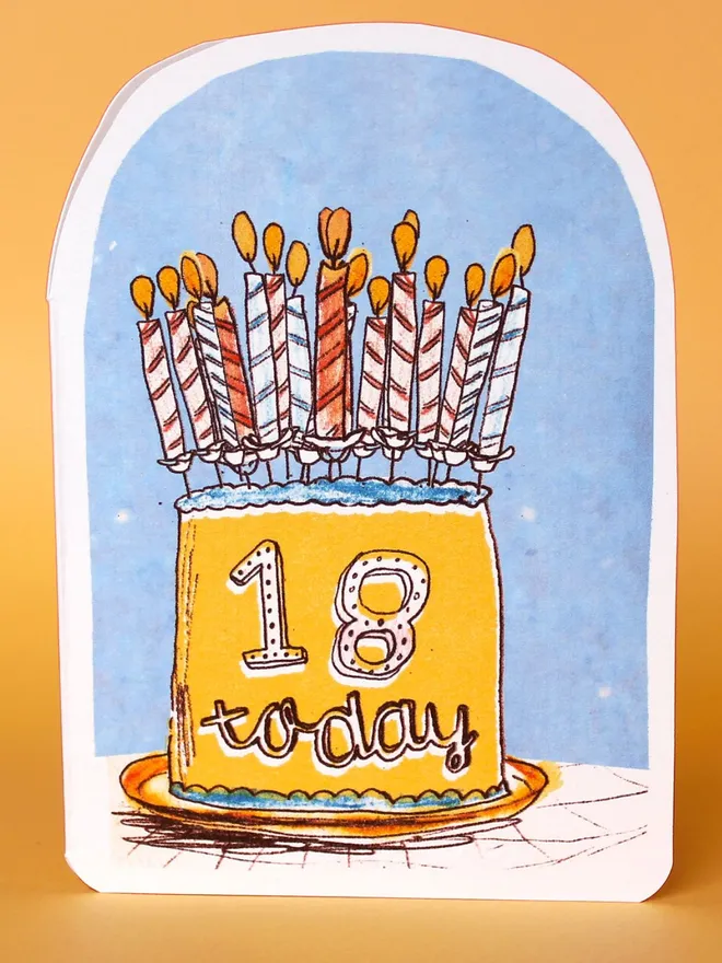 18 Today Birthday Candles Card