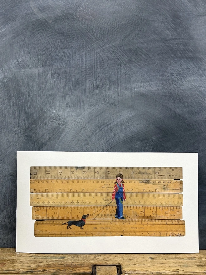 dachshund rulers print sausage dog