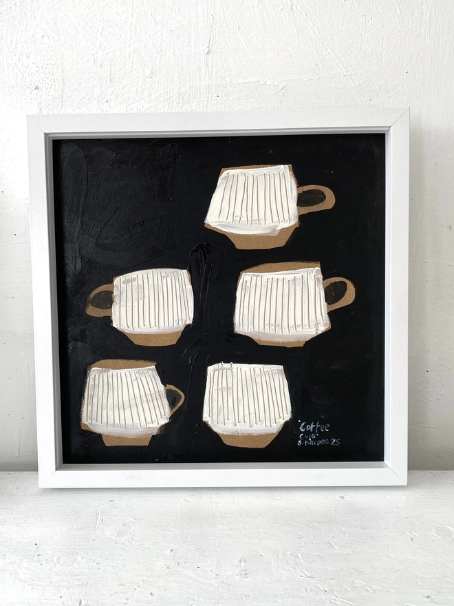 'Coffee Cups' Original Painting by Samantha Barnes