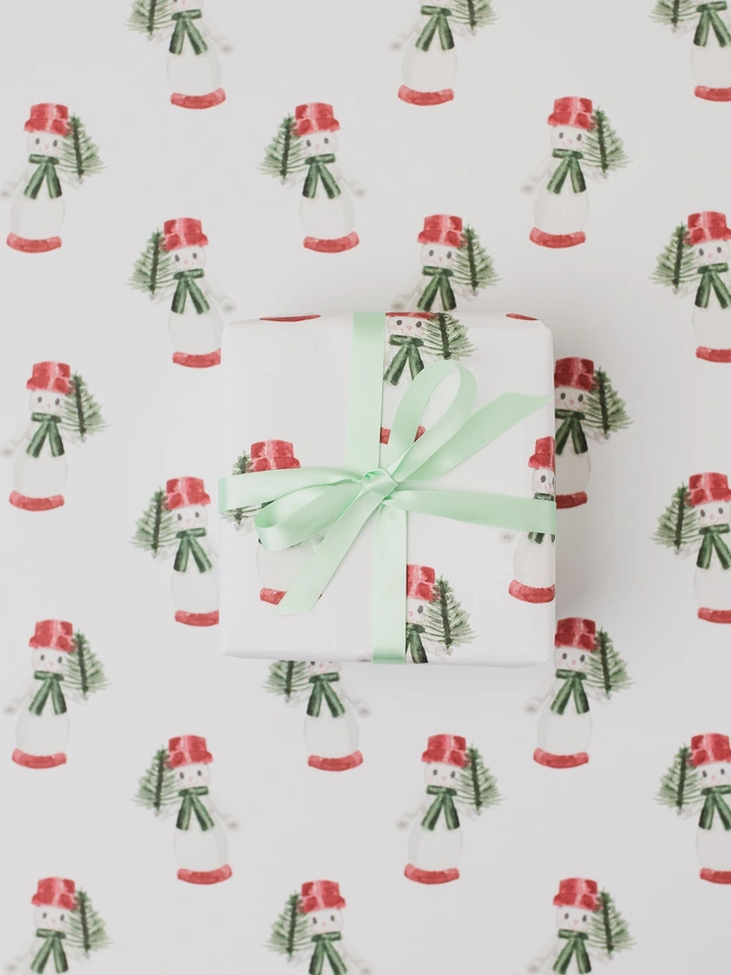 Snowman Wrapping Paper 