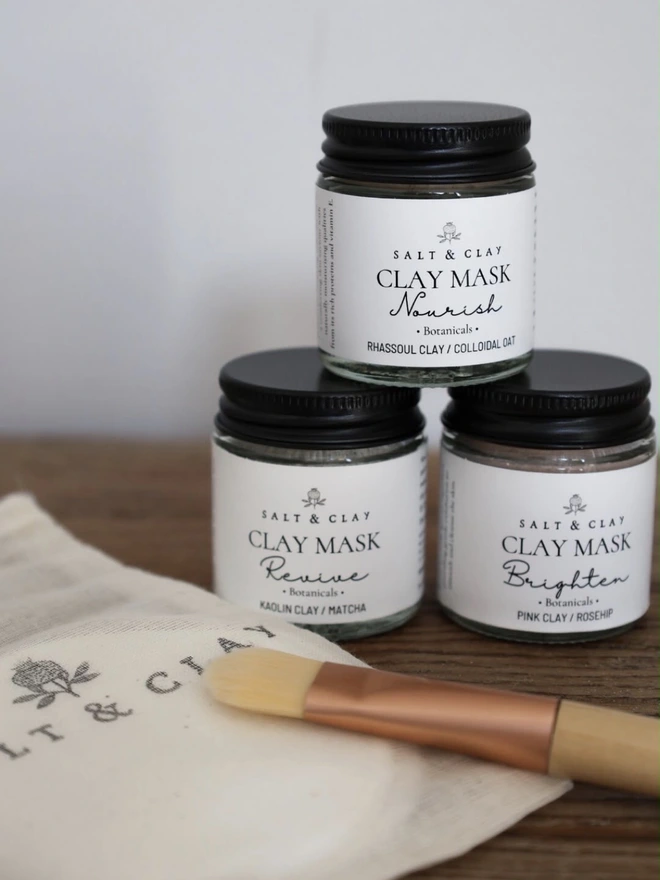 Face mask gift set. Vegan organic skincare. 