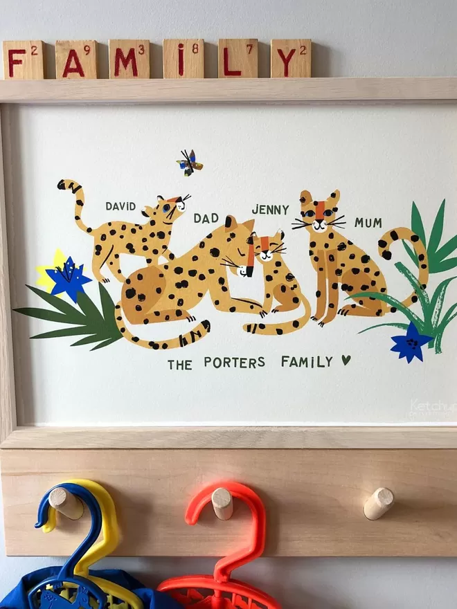 Leopard Family Print