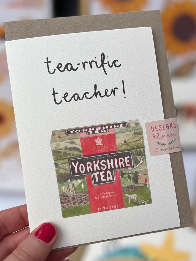 yorkshire tea greeting card 