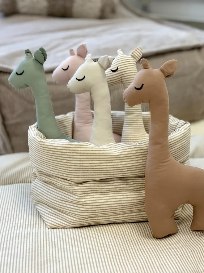 cotton kids soft toy giraffes