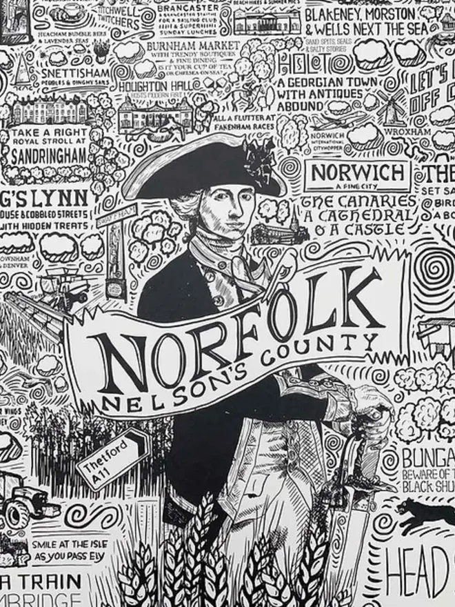 Norfolk Poster Wall Art Zoom 3