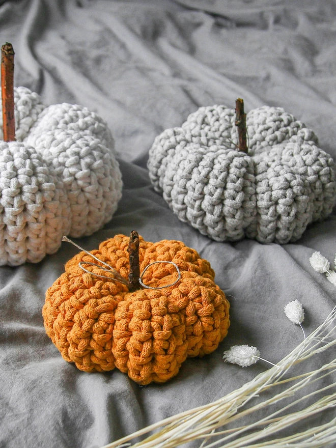 autumn crochet pumpkins Zuri House 