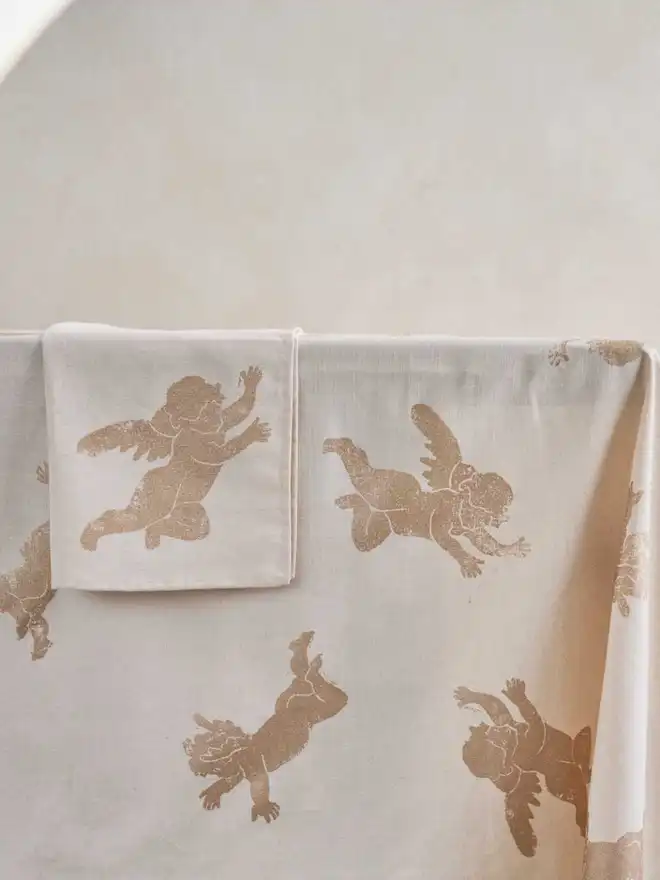 Christmas Cherub Tablecloth