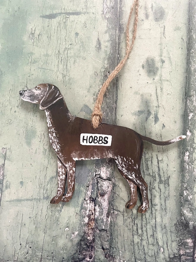 German Short-haired Pointer  Liver Brown Christmas Decoration 