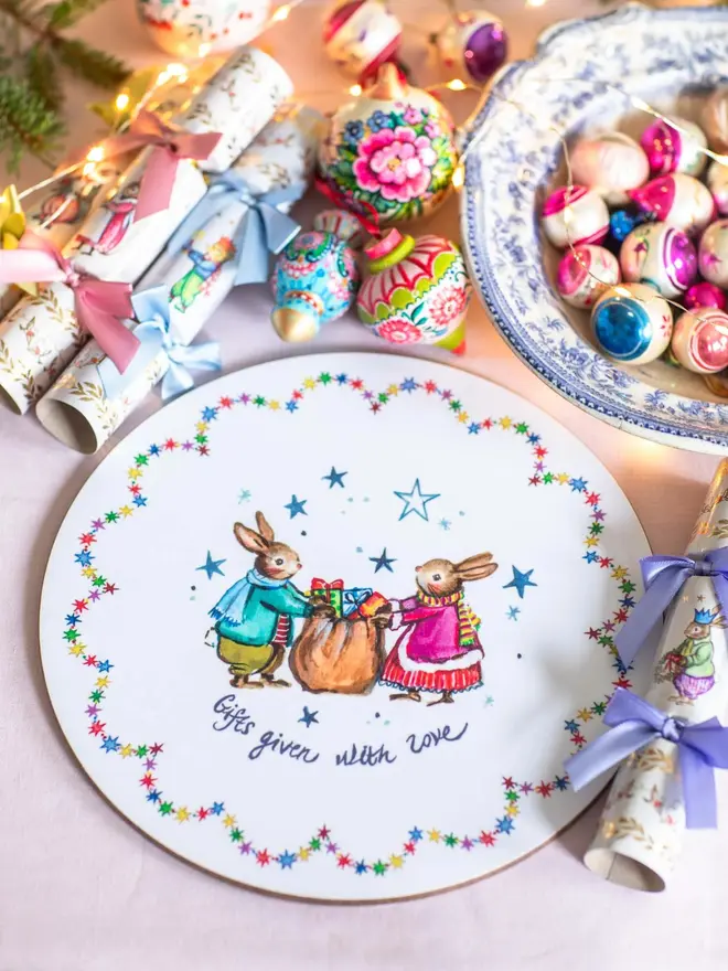 Gifts given with love ~ Christmas Placemat