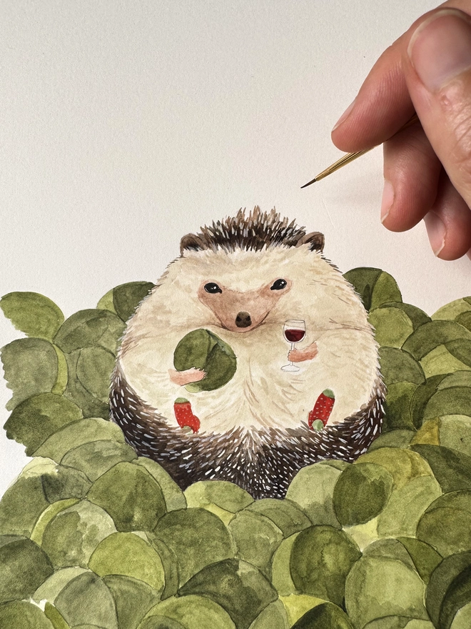 Hedgehog Sprout illustration
