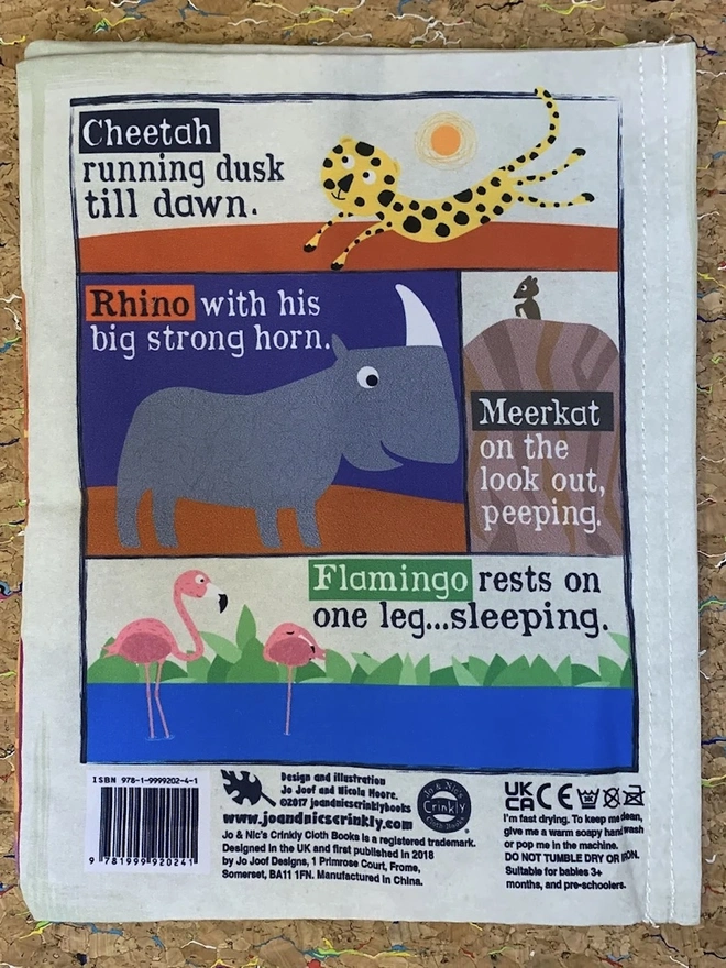 Safari Animals Rhymes Crinkly Newspaper