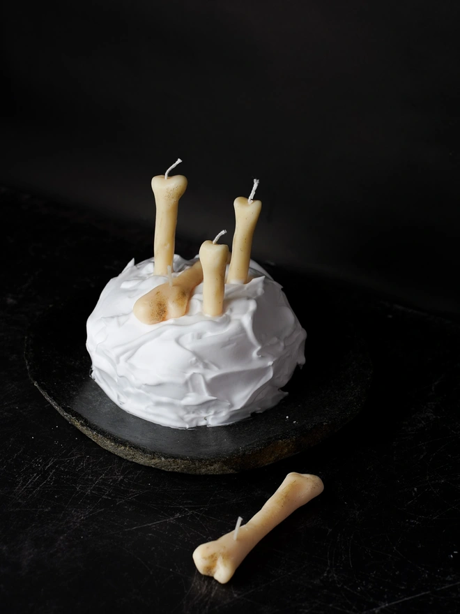 Miniature Bone Cake Candles