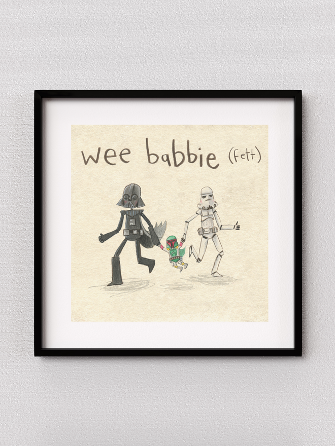 'Wee Babbie (Fett)' Print