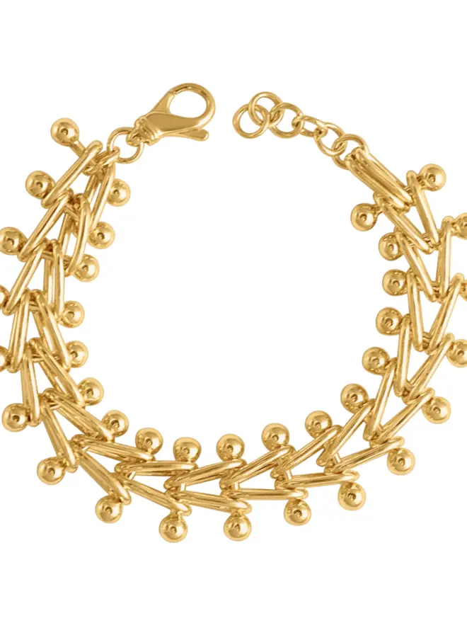Loel Gold Deco Chain Bracelet