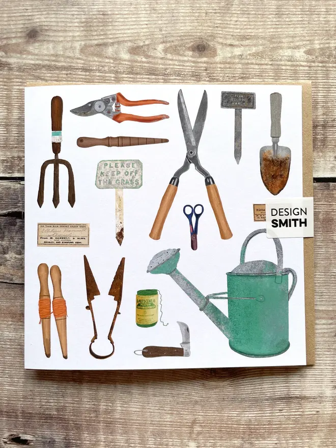 Gardening Blank Greetings Card