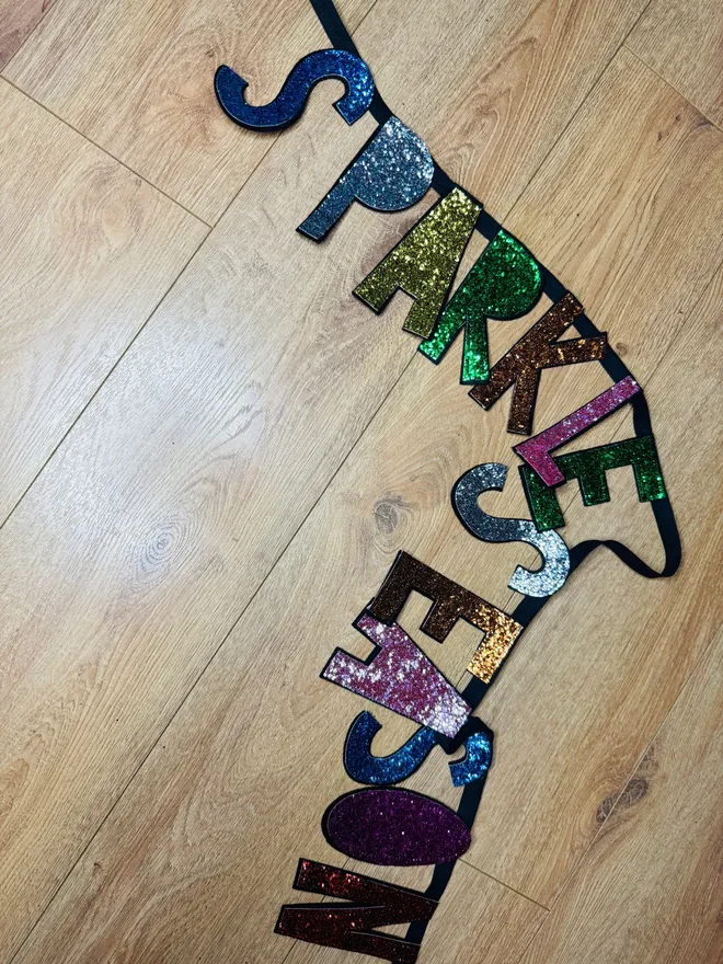 Glitter sign glitter bunting Christmas bunting merry Christmas Christmas garland glitter garland fire place garland