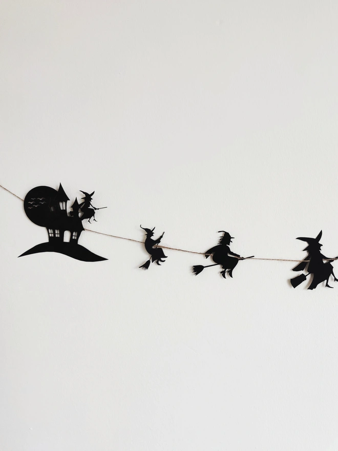 halloween witch bunting