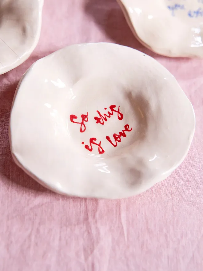 So this is love ceramic plate wall art