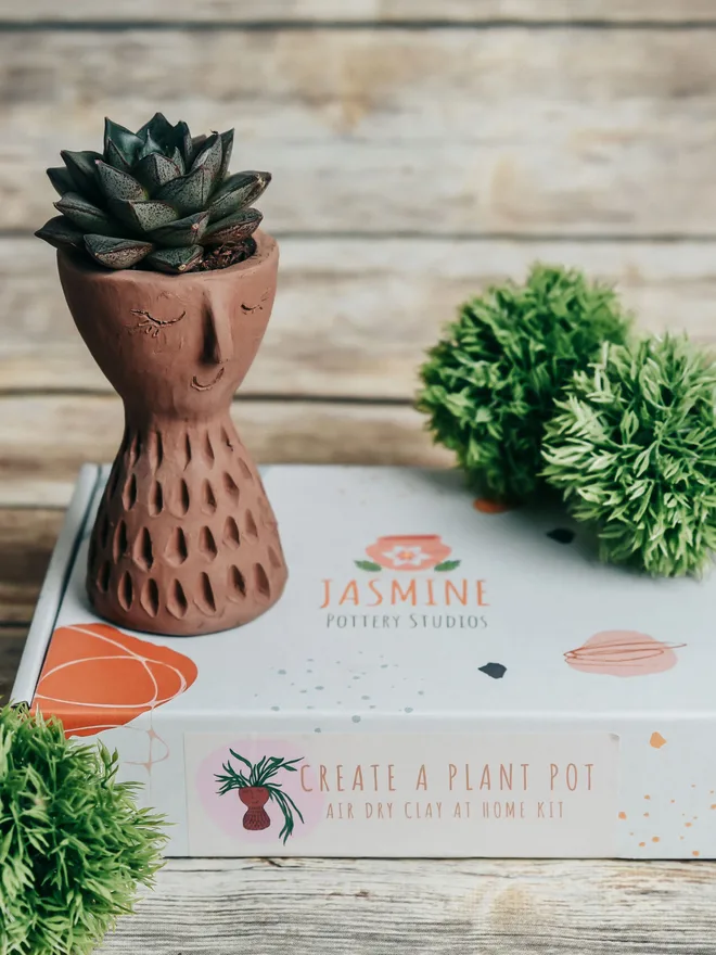 Craft A Plant Pot Clay At Home Kit 