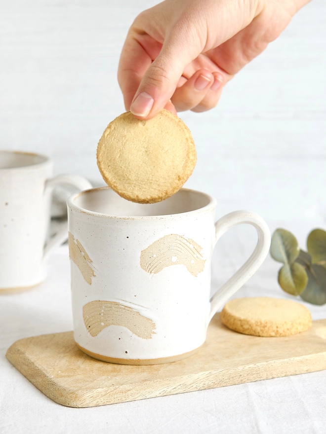 Ceramic hand thrown mug