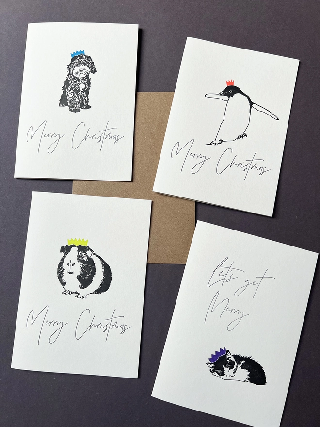 Other animal Christmas cards we sell.