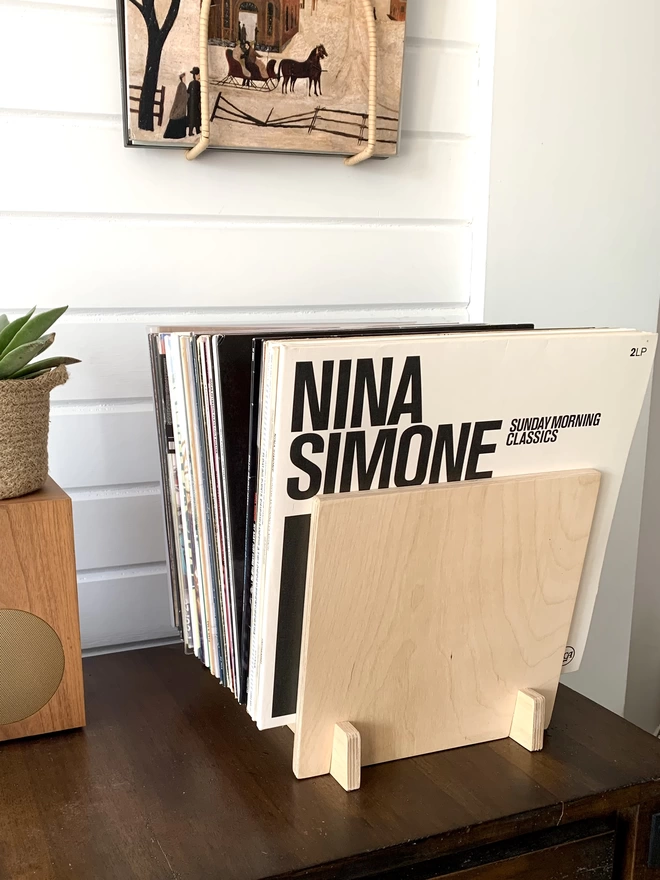 flip from angle with nina simone record front showing