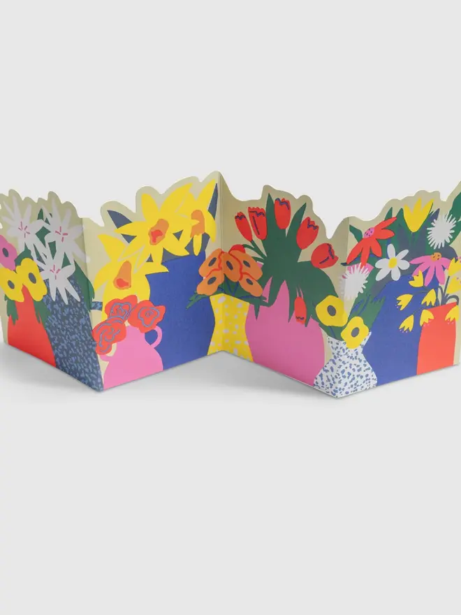 Flowers Concertina Card