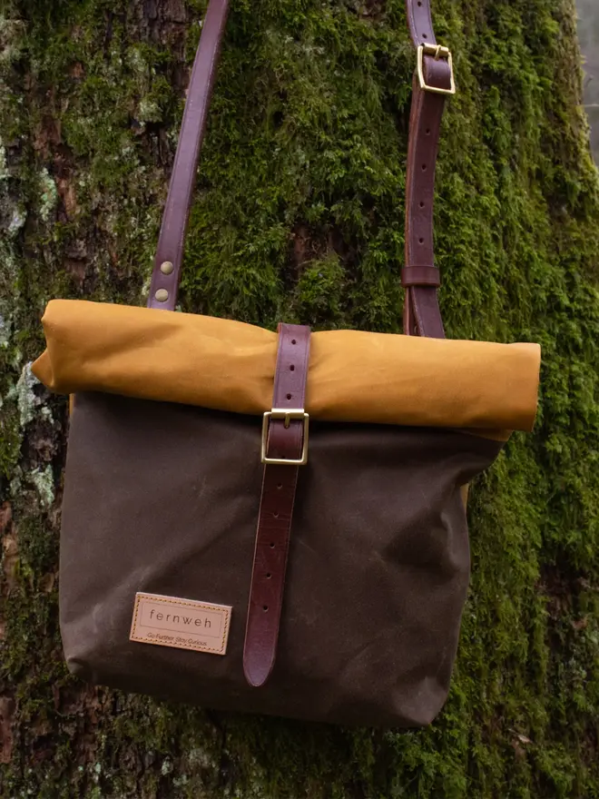 mini rolltop crossbody bag