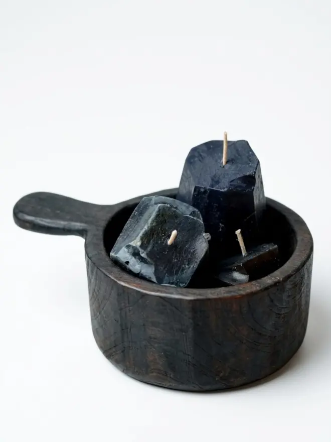 Christmas Coal Candle