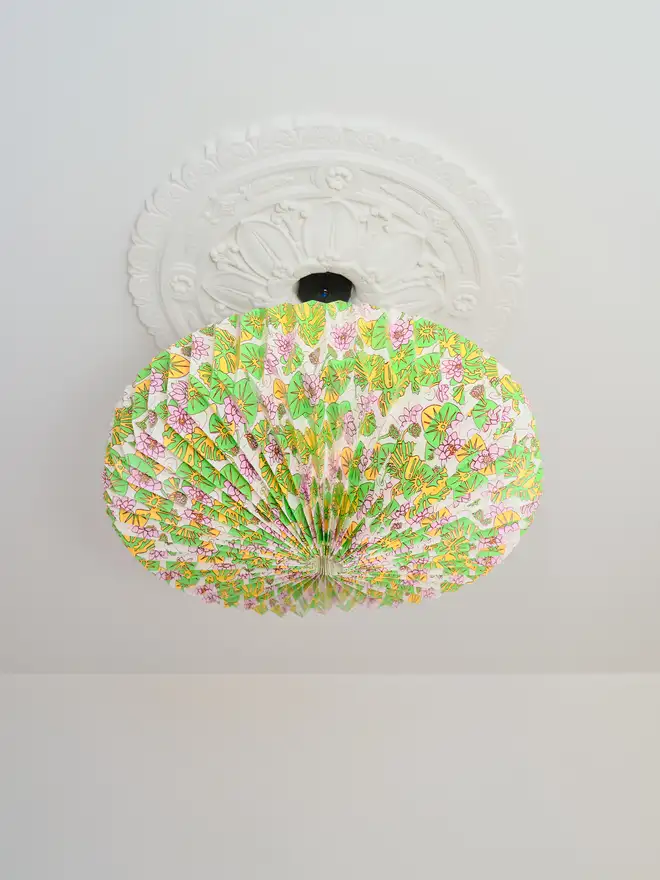 Water Lilies Paper Lightshade