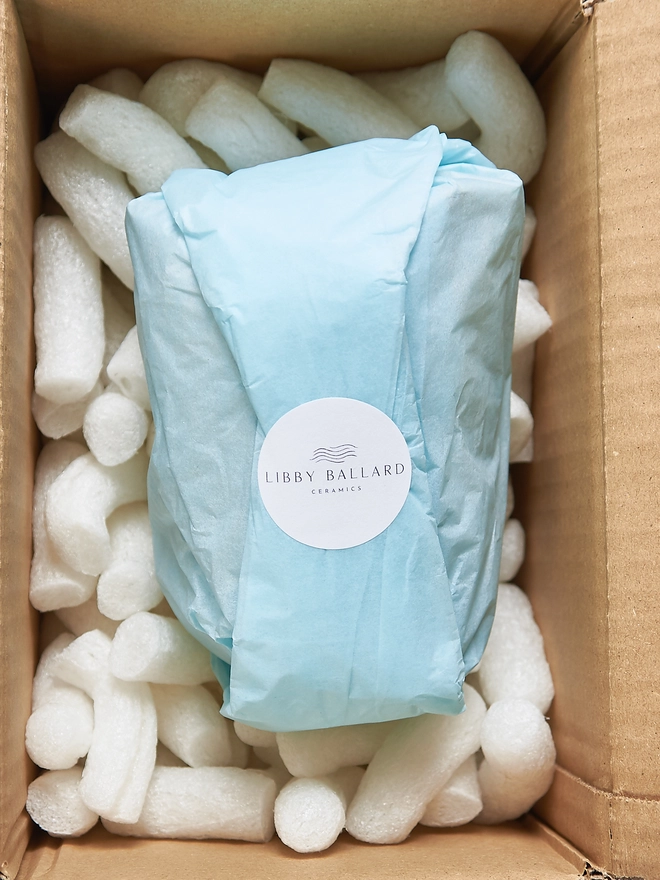 Blue tissue gift wrap 