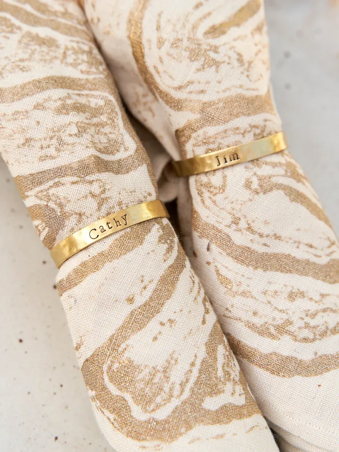 Personalised Napkin Rings (Set Of 4)