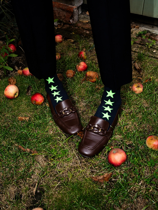 party socks blue black