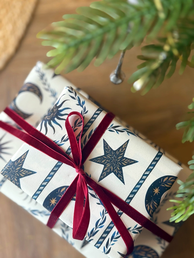 Moon Star Gift Wrap