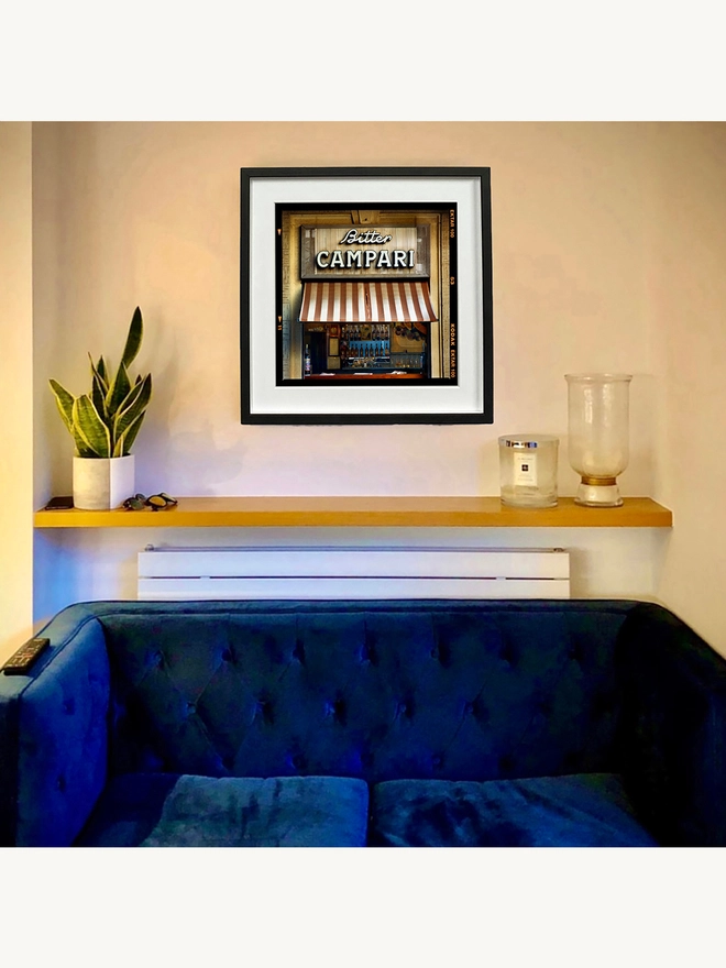 Richard Heeps Bitter Campari photograph framed in black insitu