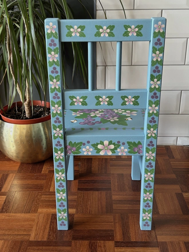 Child's Wooden Hand Painted Chair