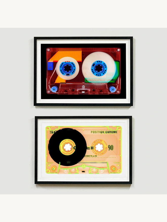 Heidler and Heeps Tape Collection Chrome Tutti Frutti framed in black paired with 90 Minutes