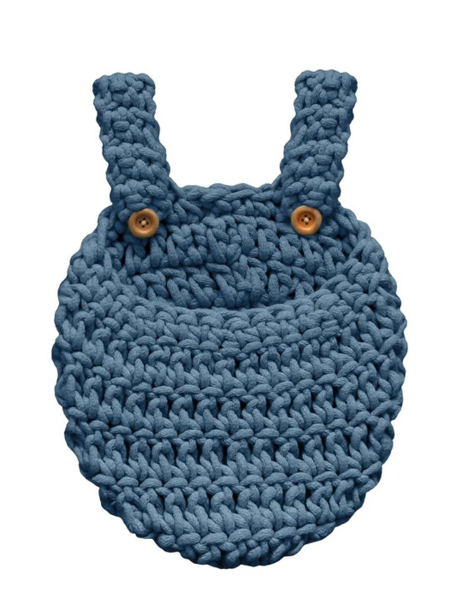 Zuri House. Small denim nursery organiser.