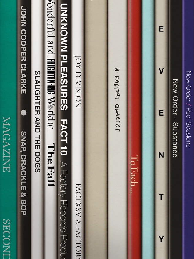 Fine Art print of vinyl records Manchester album spines detail