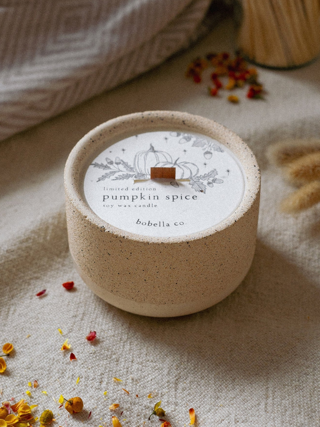 Pumpkin spice candle