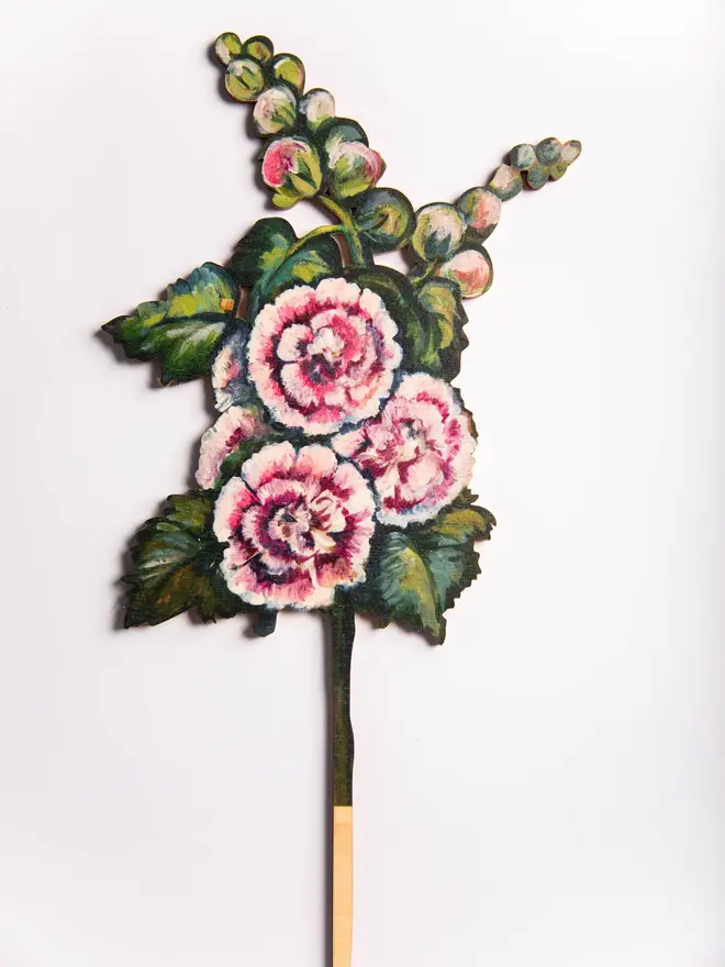 Hollyhock wooden stem