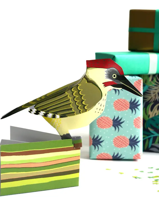 3d woodpecker pop out card