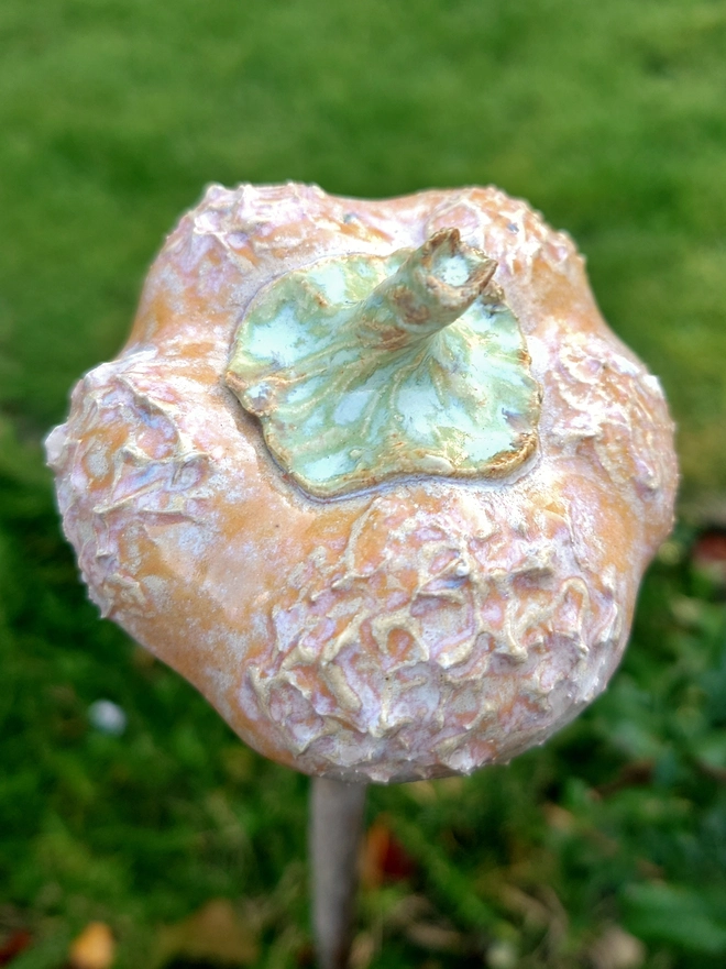 Pumpkin cane topper home decor