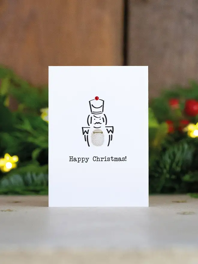 nutcracker mini christmas card making kit