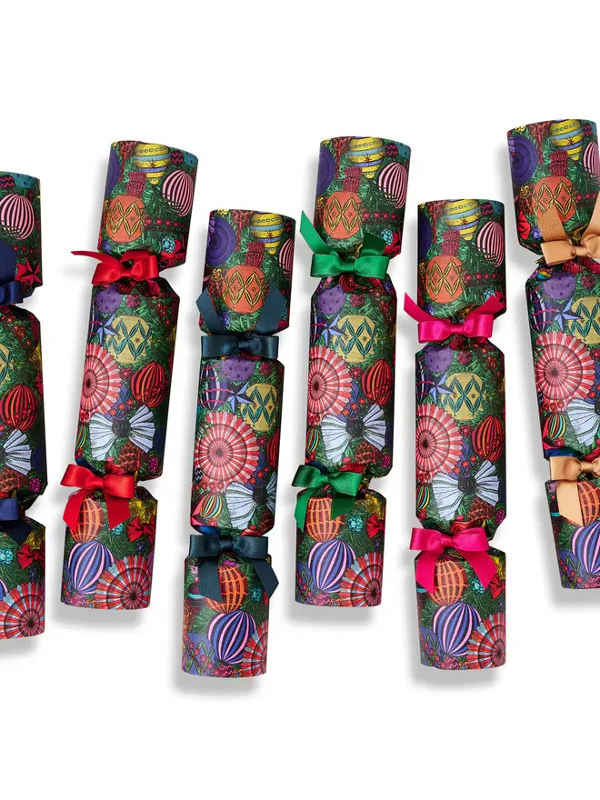 Christmas Baubles Luxury Christmas Crackers (Set Of 6)
