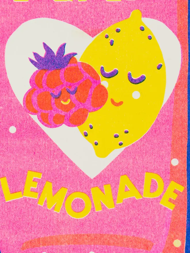 Pink Lemonade Risograph Print
