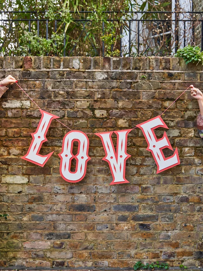 Love giant wooden letter sign