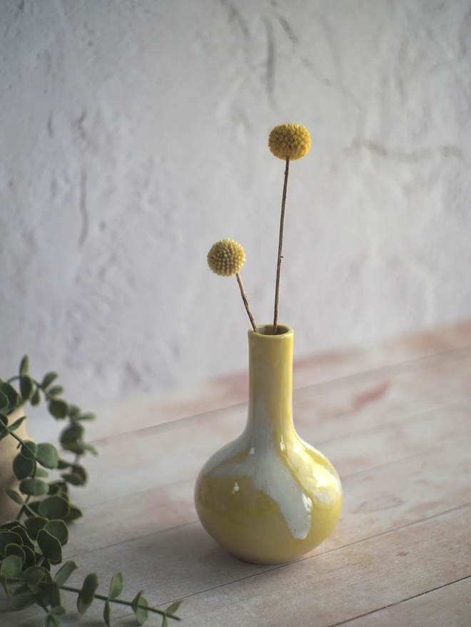 ceramic vase, small vase, pottery vase, flower vase, bud vase, Jenny Hopps pottery